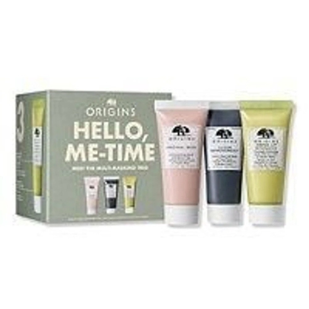Origins HELLO, ME-TIME Meet the Multi-Masking Trio Gift Set! Travel Size. MIB
